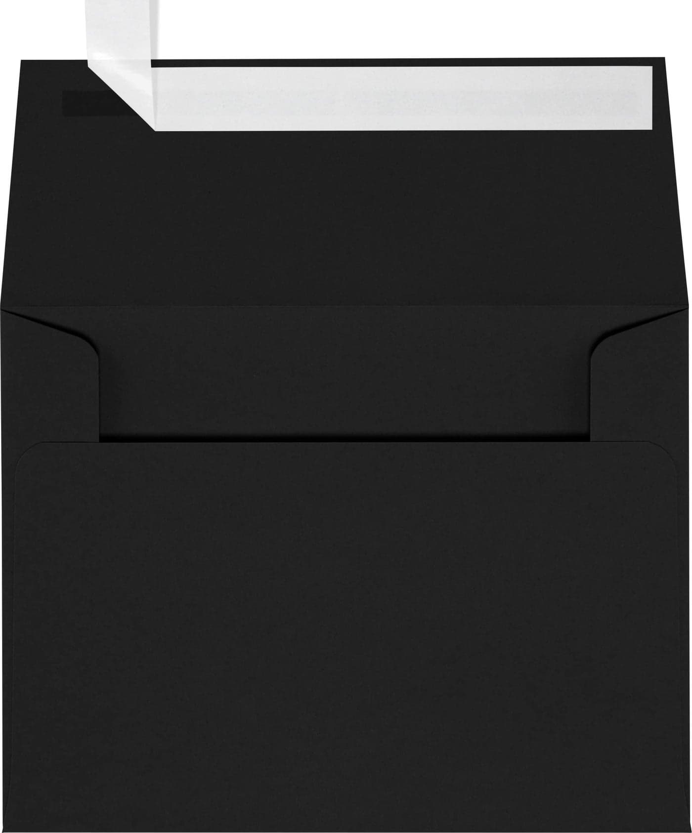 LUXPaper A2 Invitation Envelopes | Peel & Press | 4 3/8" x 5 3/4" | Midnight Black | 80lb. Text | 50 Qty