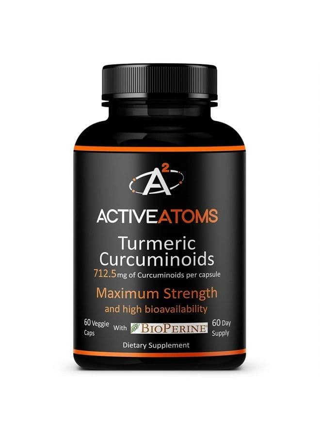 Turmeric Curcumin Extract w/Bioperine® (Black Pepper) – 15x Curcumin - Optimal Dose to Fight Inflammation and Knee Pain, Non-GMO