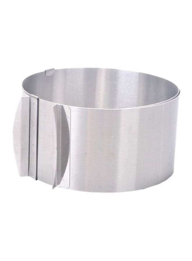 Adjustable 3D Round And Square Cake Mold Silver