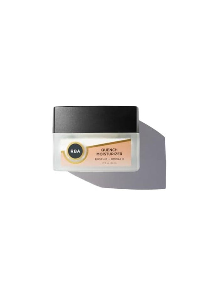 Round Barn Apothecary RBA Skincares Quench Vegan Daily Face Moisturizer with Aloe Vera Jojoba and Evening Primrose Oil Moisturized and Nourished Skin AntiAging Day and Night Cream 17 oz