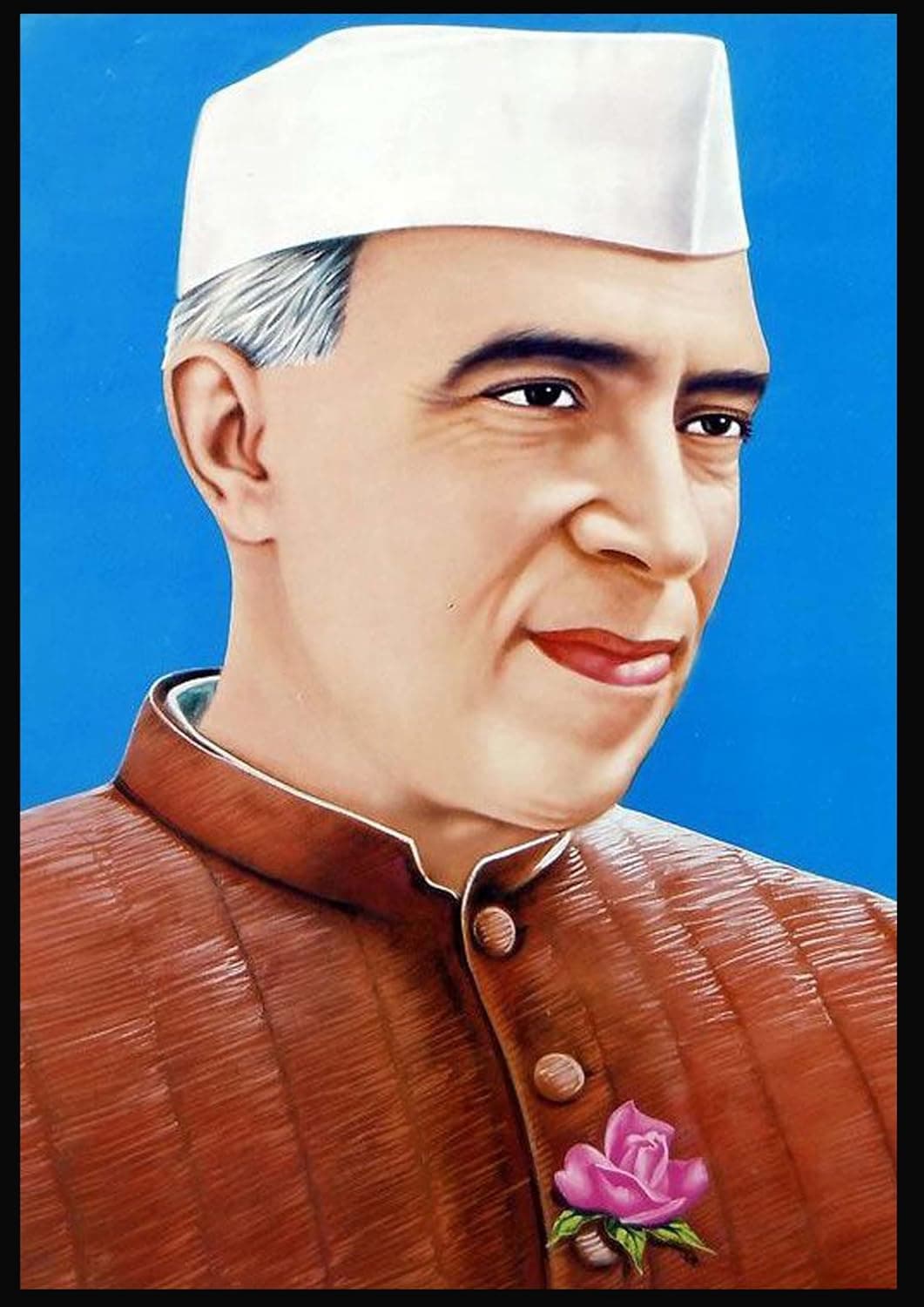 HELGA Art Paintings Synthetic Wood Wall Hanging Nehru Photo Frame Poster For Office Living Study Room Home Dcor School Wall Frames L x H 95 Inches x 13 Inches
