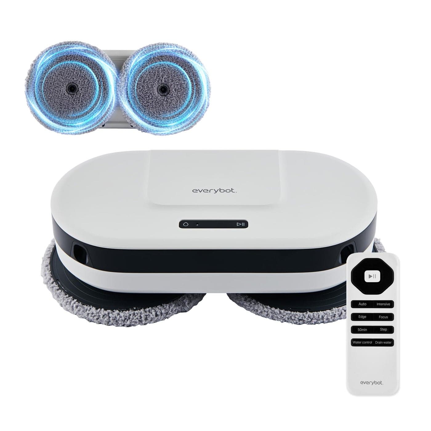 EVERYBOT New Edge2 Robot Mop Upgraded in 2024 Worlds First Spin MOP Cleaning WheelLess Solution Powerful Floor MOP Cleaner Fast Moving Speed Low Noise Design Simple Operation