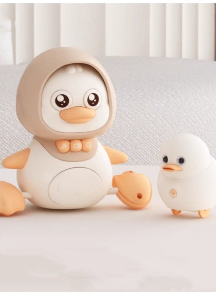 Baby Toys, Learning To Crawl Ducks, Head Up Training, Crawling Guidance, 0 to 1 Year And 6 Months Old 1 Mother Duck+1 Baby Duck
