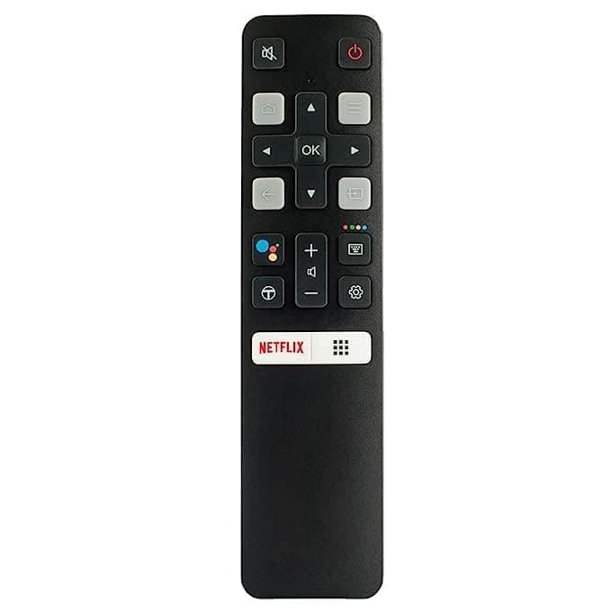 Hybite Remote Control Compatible with TCL Smart TV with Google Assistant, Netflix & Voice Command (Pairing is Must) (RC802V Voice Remote)