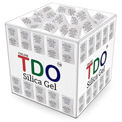 TDO Silica Gel Packets 250 pcs (Each 1 Gram) For Moisture absorbents Dehumidifier Silica Gel Bags for Moisture Room, Cupboard, Kitchen, Shoe,Wardrobe, Car,Camera, Lenses White