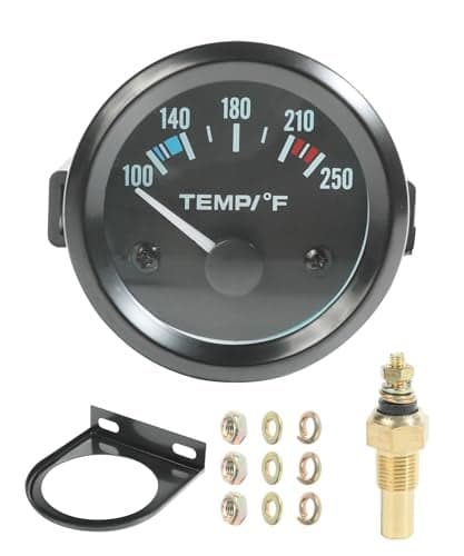 UBOG Water Temp Gauge2 52mm Water Temp Gauge100250 Temperature Gauge for CarCar Accessories Car Temperature Gauge with Led Backlight Water Temp GaugesUse for Cars Trucks Vehicles Ships