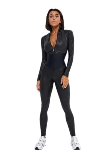 Bona Fide One Piece Workout Jumpsuits for Women - Athletic Romper Jumpsuit with Tummy Control and Butt Lifting for Yoga, Gym