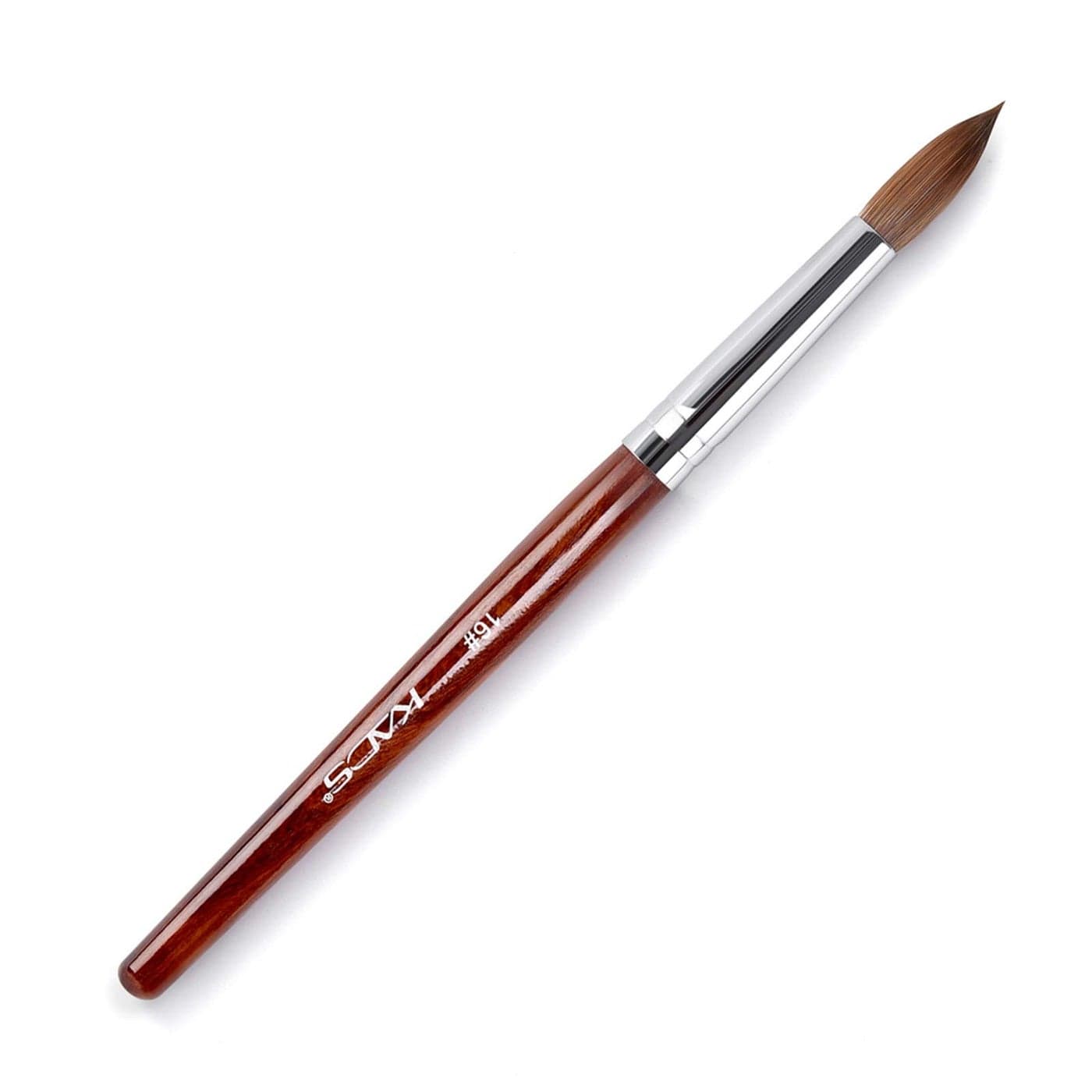 KADS 100 Kolinsky Sable Acrylic Nail Art Brush Red Wood Pen Nail Brush Size 12 14 16 18 20 Nail Art Manicure Tool Set size16