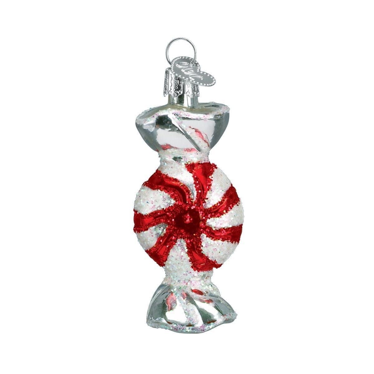 Old World Christmas Peppermint Candy Glass Blown Ornament for Christmas Tree Handcrafted Holiday Decoration Candy Collection
