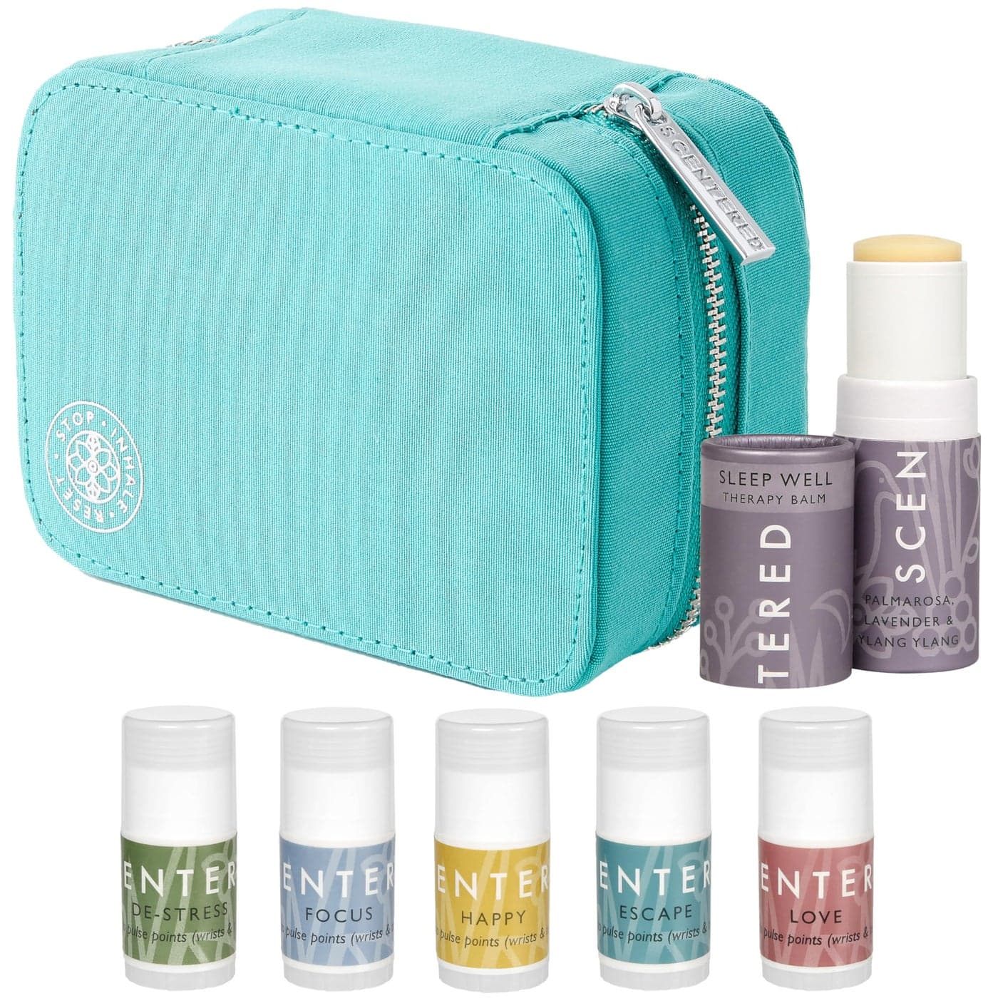 Scentered Aromatherapy Gift Set, Roll On Essential Oil Balms for Sleep, Stress-Relief, Focus, Mood Boost, Calm & Emotional Balance - Relaxing Gifts for Women - Daily Ritual