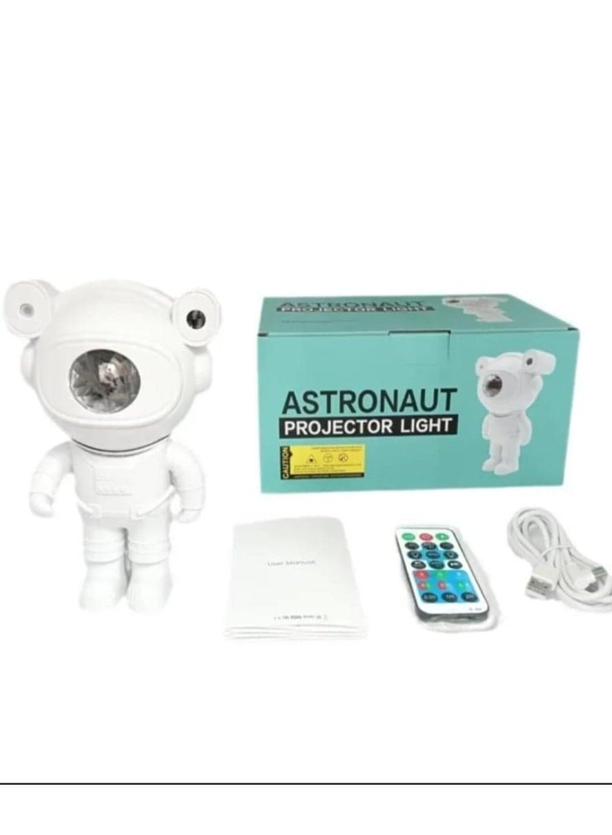 Astronaut Projector, Astronaut Galaxy Light Projector, Space Buddy Projector, 360° Rotation Astronaut Light Projector with Remote Control, LED Lamp, Star Projector for Kids Bedroom