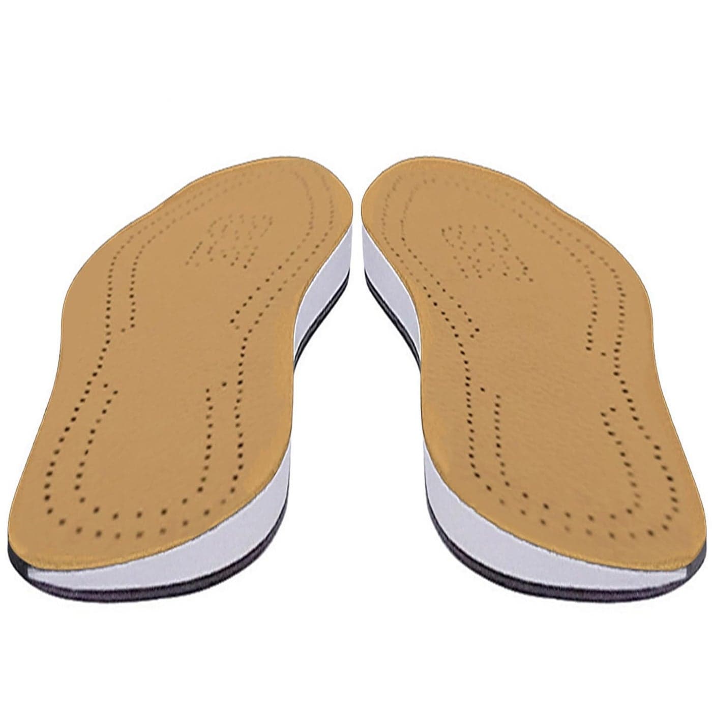 Pronation InsolesPU Leather Orthopedic Insoles for Men Womenfor Plantar Fasciitis Pain ReliefKnee PainOsteoarthritisUneven Foot AlignmentBrown Color PronationSize 4142