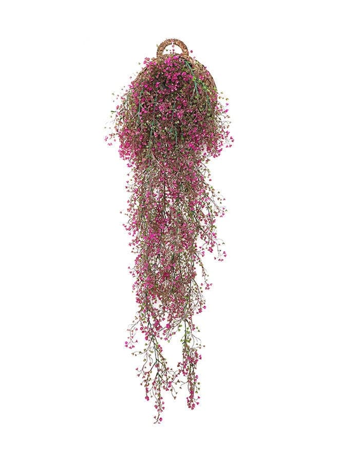 Simulation Jin Jongliu Wall-Mounted Hanging Basket Rose red one size