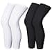 Skylety Compression Leg Sleeve Full Length Leg Sleeves Sports Cycling for Men Women Running BasketballXLBlack and White