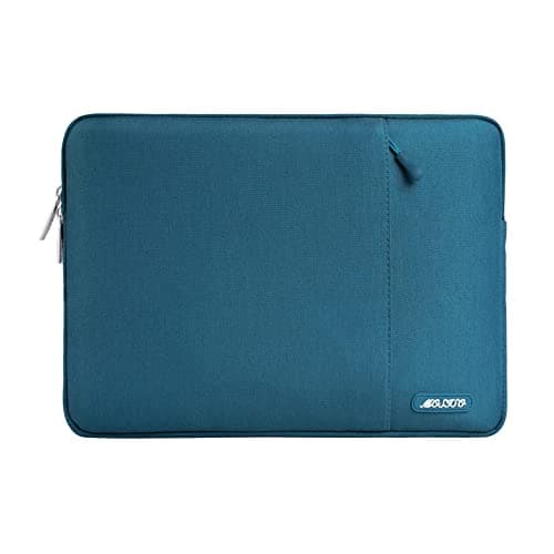 MOSISO Laptop Case 13 inch, 13 inch Laptop Sleeve Compatible with MacBook Air M4 M3 M2 M1 2025-2018 / Pro M2 M1 2025-2016, Polyester Vertical Computer Sleeve Bag with Pocket, Deep Teal