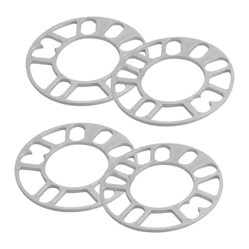 Wevdn 4 PCS Universal Wheel Spacer 5mm Thicken Steering Wheel Adapter Spacer for Most 4 Lug 5 Lug Aluminum Alloy Shims Hubcentric Spacer for 98120 Multiple Bolts Pattern