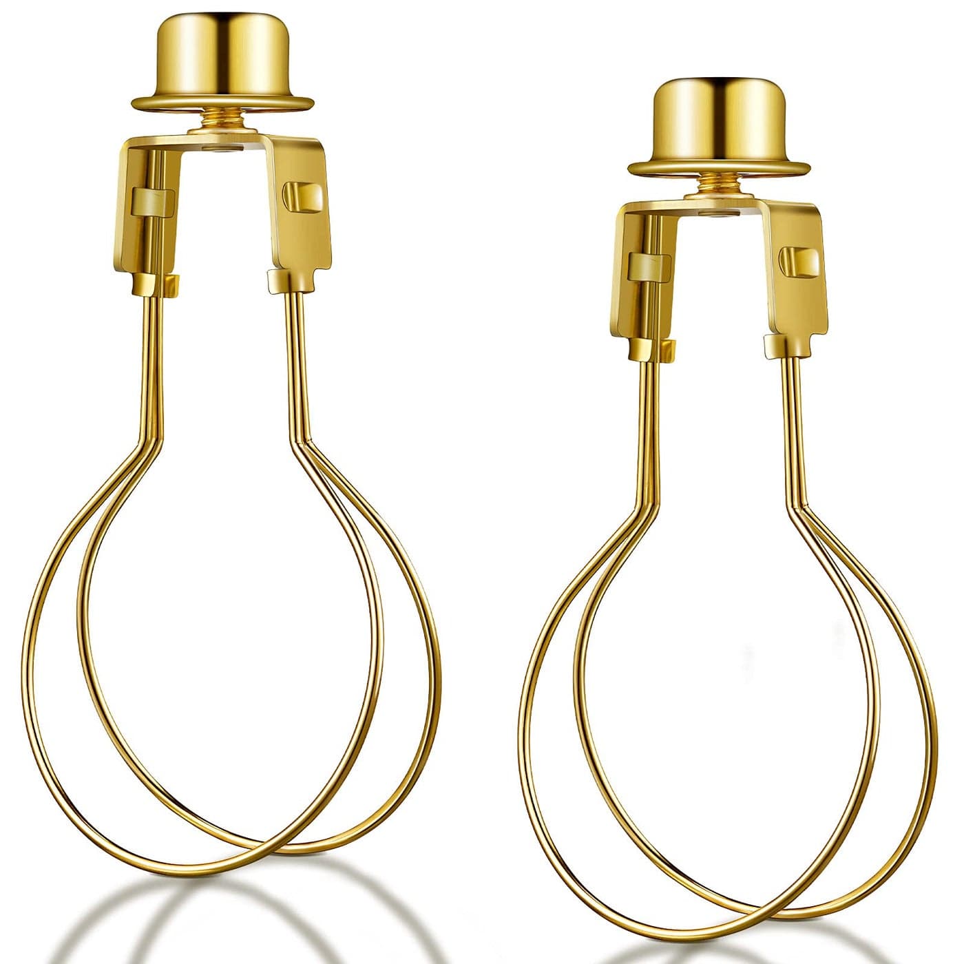 Honoson Bulb Lamp Shade Light Bulb Clip Adapter Includes Finial and Lampshade Levellers for Replacement