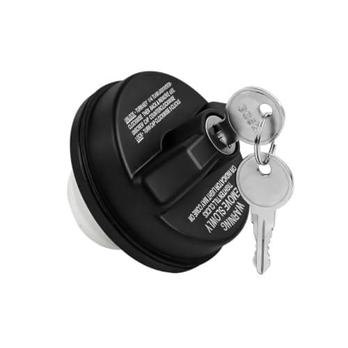 FALVFUN Car Locking Gas Cap Heavy Duty Vehicle Lock Fuel Cap Cover Replace with Key Automotive OEM 12495845 Replacement Accessories Compatible with Bonneville LeSabre Miata