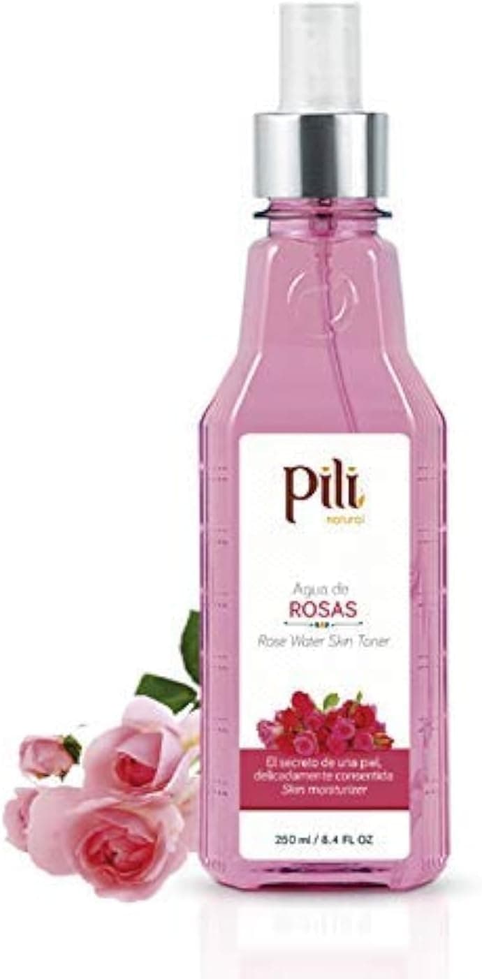 PILI Rose Water Facial Toner for Sensitive Skin Refreshes Tones and moisturizes with The Softness of The Natural Extract of Roses and Glycerin 84 oz