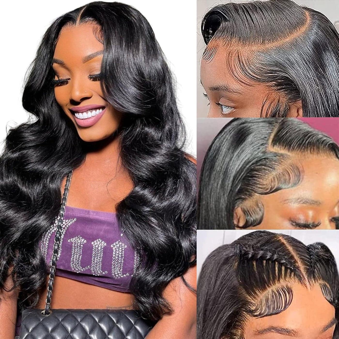 ANNELBEL 250 Density 13x6 HD Lace Front Wigs Human Hair Pre Plucked with Baby Hair Glueless Wigs Human Hair Body Wave Lace Frontal Human Hair Wigs for Women 22 Inch