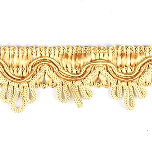 BEL AVENIR Braid Trim 3cm 12Yards Delicia French Gimp Basic Sewing Polyester DIY Crafts Costume Home Decoration Gold