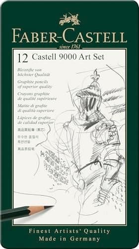 FaberCastell 9000 Graphite Sketch Pencil Sets Art 8B 2H set of 12
