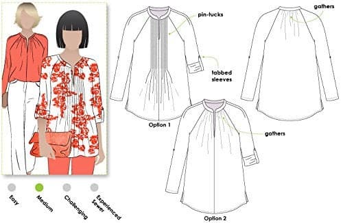 Style Arc Sewing Pattern Faith Woven Top Sizes 0416