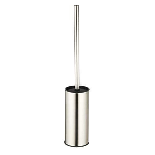 BGL Toilet Brush Holder Brushed Nickel, Stainless Steel 304 Brushed Nickel Round Freestanding Toilet Bowl Brush and Holder for Bathroom