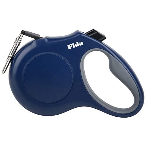 Fida Retractable Dog Leash, 16ft Heavy Duty Pet Walking Leash for Small/Medium Dog or Cat up to 44 lbs, Tangle Free. One-Hand Brake (Medium, Navy Blue)