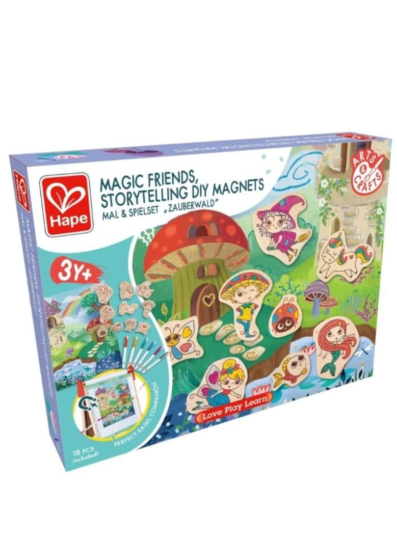 Hape DIY Magic Friends Art & Craft Set with Wooden Magnets