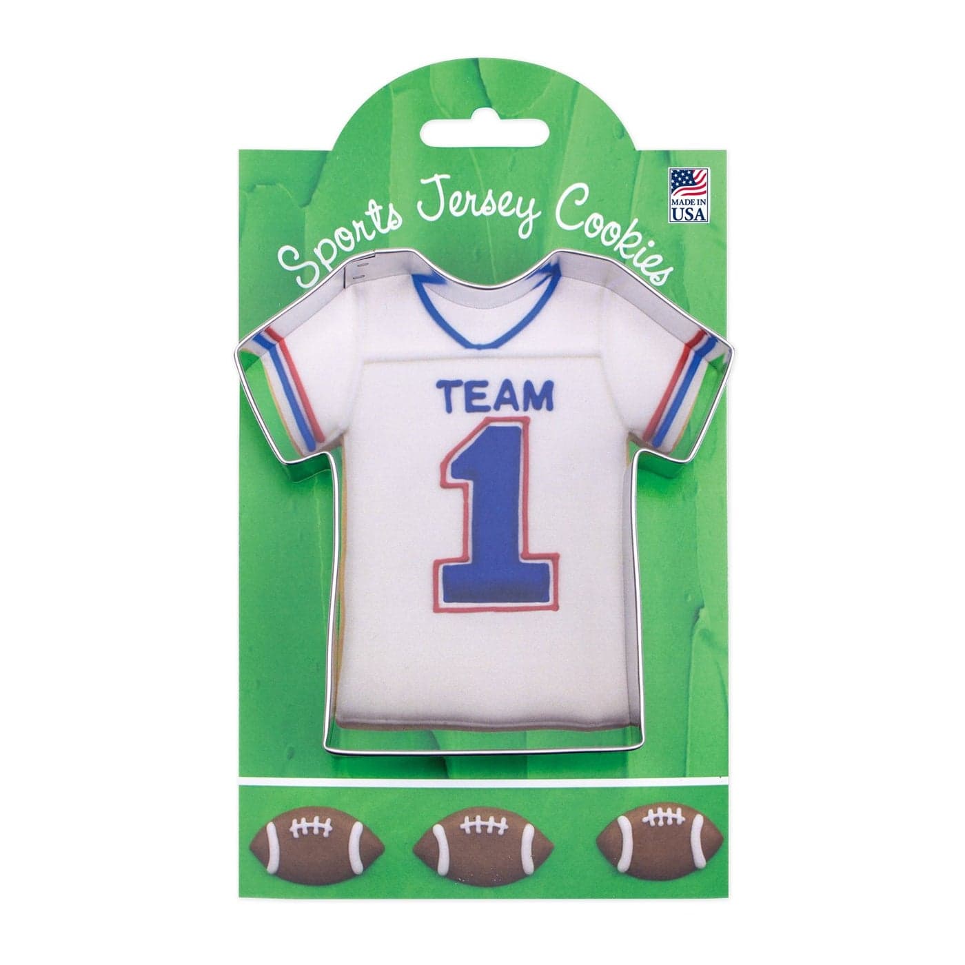 Ann Clark Cookie Cutters Sports Jersey Cookie Cutter 425 with Recipe Card Made in USA