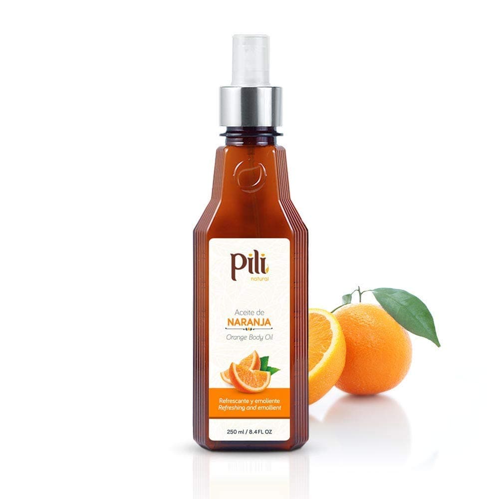 Pili Natural Orange Oil Skin Tonic and Moisturizing Body Oil Massage Oil Prevents Cellulite Stretch Marks Firms Tightens Skin 84 fl oz