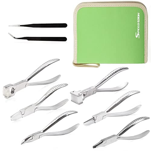 SPEEDWOX Eyeglasses Pliers Set - 6 Pieces Including Nose Pad, Arm, Frame Adjusting Pliers