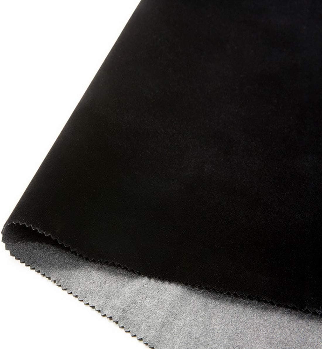 Self Adhesive Velvet Flocking Liner for Jewelry Drawer Art Crafts DIY Project Velvet Fabric Peel and Stick Drawer Velvet Liner 177 x 787 Black