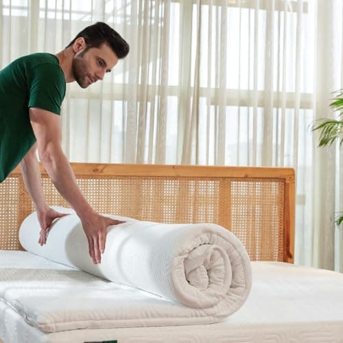 The White Willow Bed Mattress Topper for Single Size Bed-Memory Foam Cool Gel-Medium Firm Single Bed Mattress Topper for Back Pain & Support-Pressure Relief & Extra Comfort-Premium Fabric-75x36|2" H