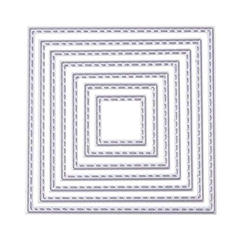 ZbFwmx Cutting Dies Handmade DIY Paper Cards Album Decoration Stencils Template Embossing for Card Scrapbooking Craft SquareSelf