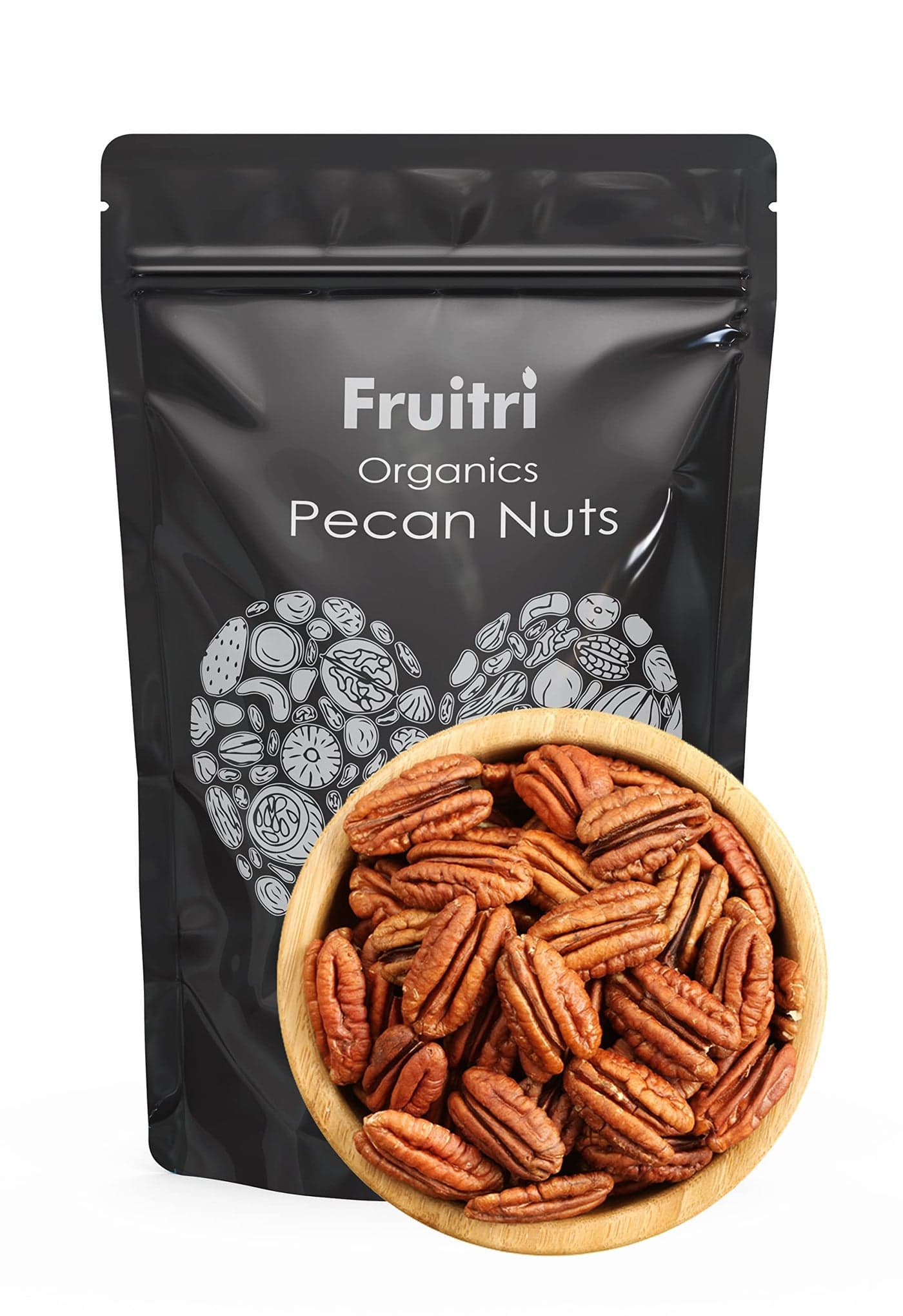 Fruitri American Pecan Nuts – 200g, Premium, Raw & Fresh | Natural, Keto & Paleo Friendly Snack Dry Fruits