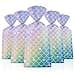 50 Pack Mermaid Goodie Bags Ocean Mermaids Party Favor Bags Little Mermaid Cello Cellophane Gift Candy Treat Bag with 50Pcs Twist Ties for Kids Girls Mermaids Themed Birthday Party Supplies Favors