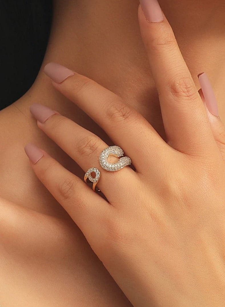 18k Gold Plated Stainless Steel Ring For Women