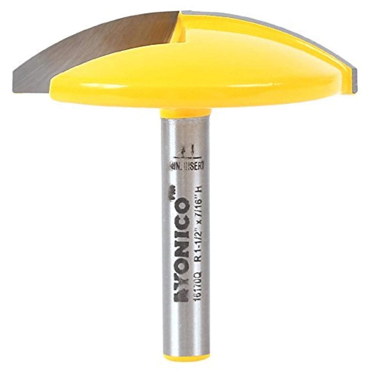 YONICO Horizontal Crown Router Bit 112Inch Radius 14Inch Shank 16170q