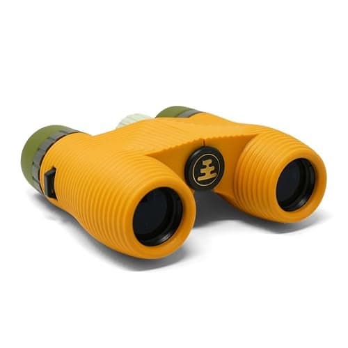 Nocs Provisions Standard Issue 10x25 Waterproof Binoculars, 10X Magnification, Bak4 Prism, Wide View Multi-Coated Lenses for Bird Watching, Hiking & Backpacking - Beeswax Yellow