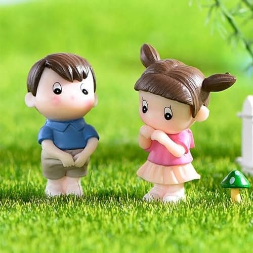 ascension Miniature Set Valentine Gift for Girlfriend Boyfriend Husband Wife Girls Boys Decorative Cute Romantic Couple Miniature Showpiece for Living Room Bedroom Valentine Decor