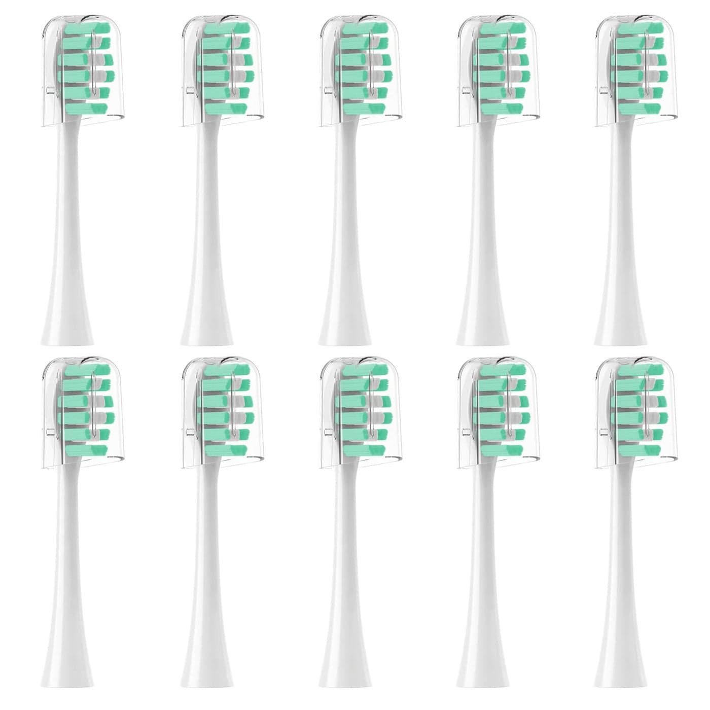 CILGEWH Replacement Toothbrush Heads for Gleem Electric ToothbrushWhite 10 Pack