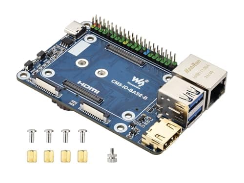 Waveshare Mini Base Board B Compatible with Raspberry Pi Compute Module 5 Onboard EEPROM and Encryption Chip