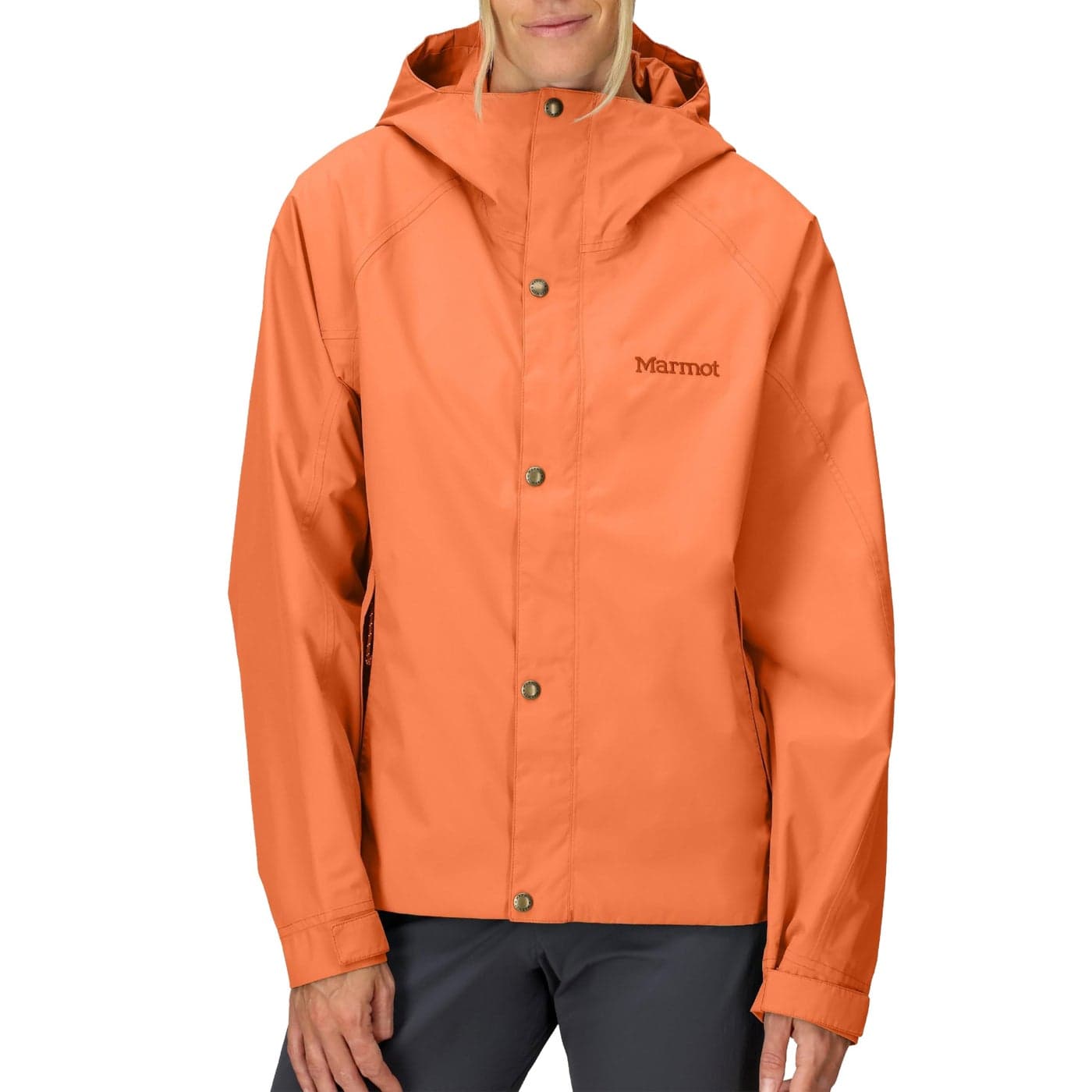MARMOT Womens Cascade Durable Waterproof Rain Jacket Pomelo Large