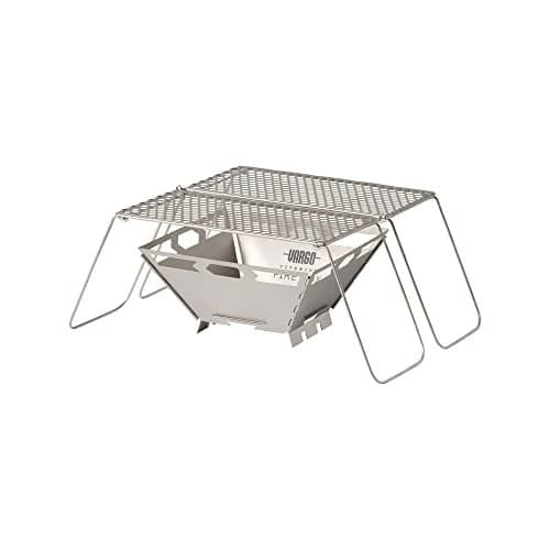 Vargo Titanium Fire Box Grill 2.0 - Compact, Lightweight, and Durable Camping Grill
