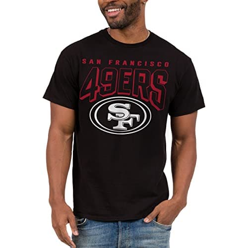 Junk Food NFL San Francisco 49ers Bold Logo Officially Licensed Adult Short Sleeve Fan Tee for Men and Women