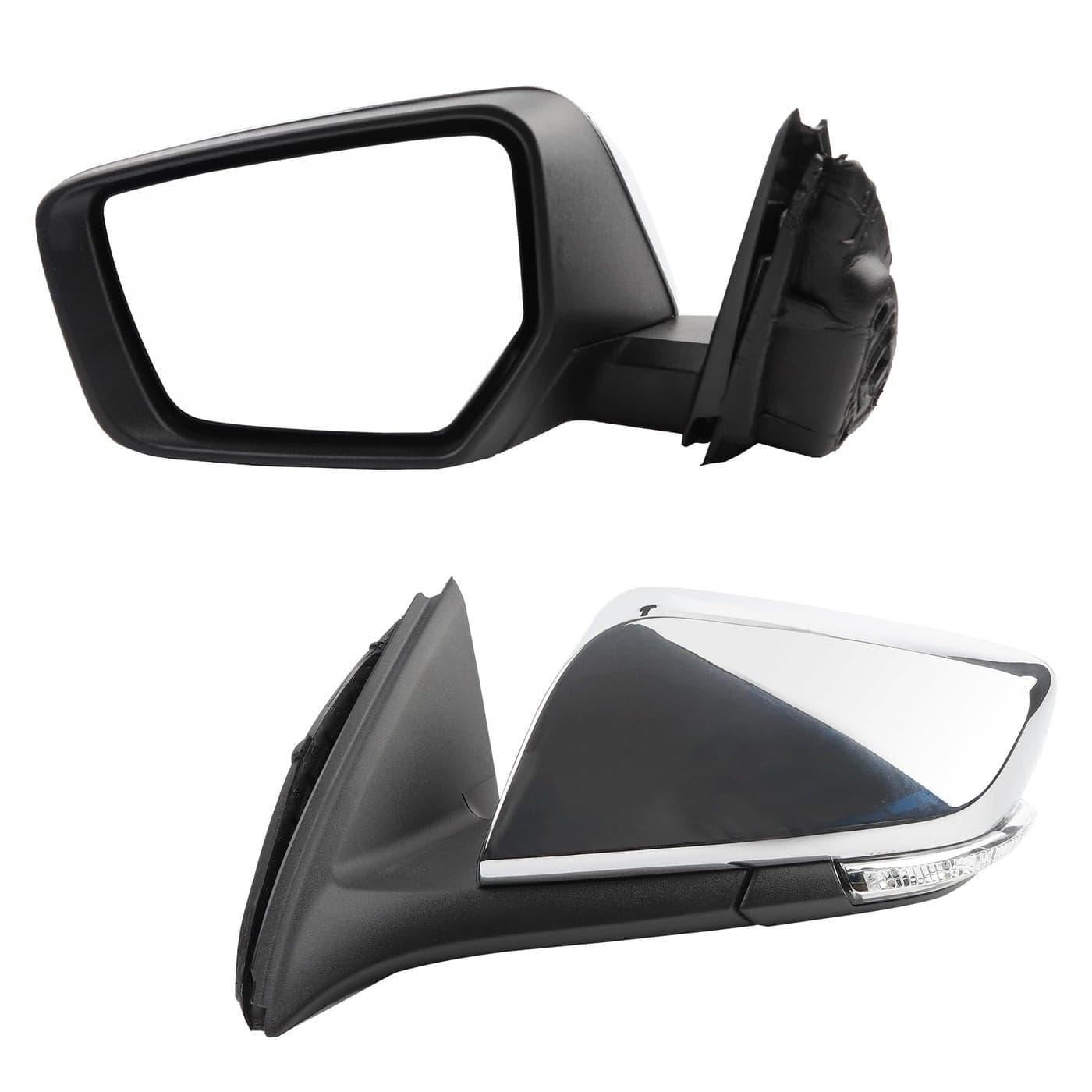 Dasbecan Left Driver Side Mirror Compatible with Chevy Impala 20142020 Manual Folding Power Glass Heated with Turn Signal Puddle Light Memory Replaces 22936937PFM Chrome 12Pins