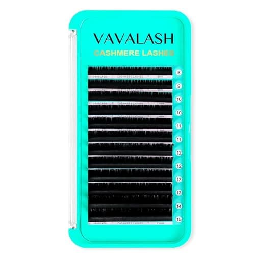 VAVALASH Cashmere Lash Extensions C CC D DD LD L B J M Curl00302thickness820mmVolume Eyelash ExtensionsSoft Super Matte Black Individual Lashes TrayProfessional Lash Salon Use 003CC11MM
