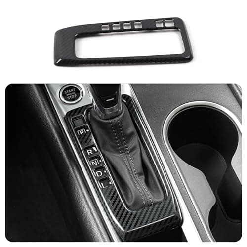 KELEIMAI Car Accessories Fit for Nissan Altima 2019 2020 2021 2022 2023 2024 2025 Interior Gear Shift Box Panel Cover Trim (Carbon Fiber Style) 1PC Stainless Steel
